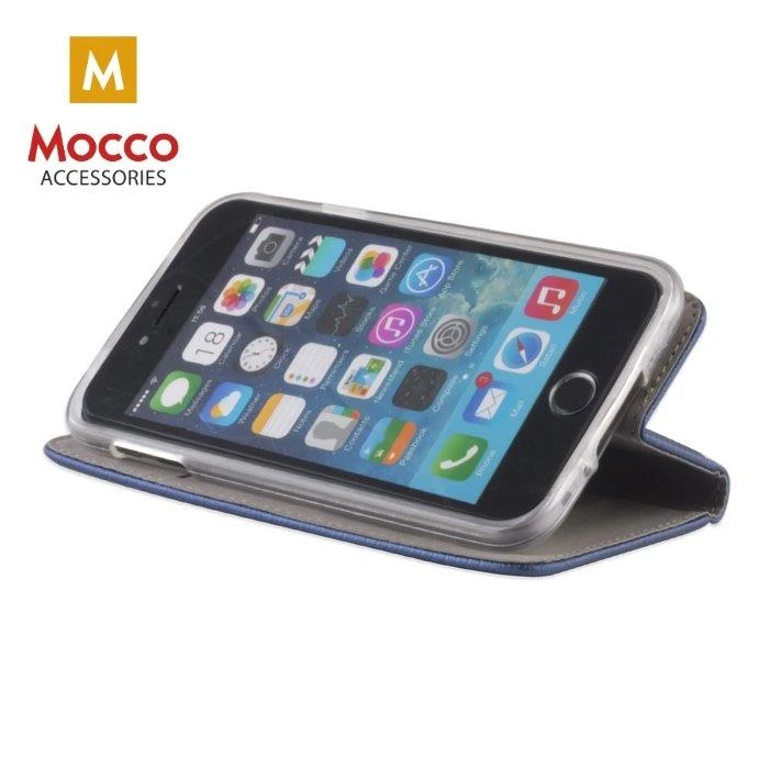 Mocco Smart Magnet Book atverčiamas dėklas skirtas Huawei Honor 5X, mėlynas
