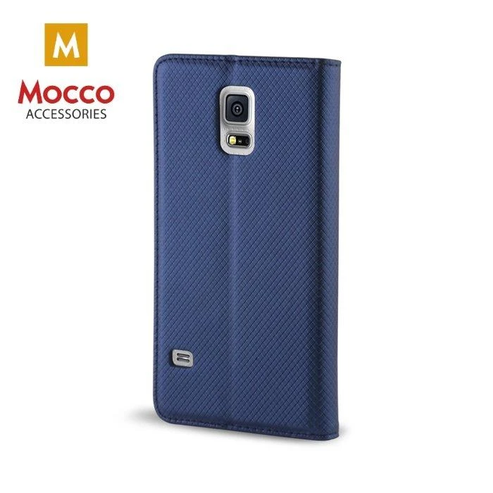 Mocco Smart Magnet Book atverčiamas dėklas skirtas Huawei Y7/Y7 Prime (2018), mėlynas