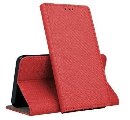 Mocco Smart Magnet Book atverčiamas dėklas skirtas LG K52, raudonas