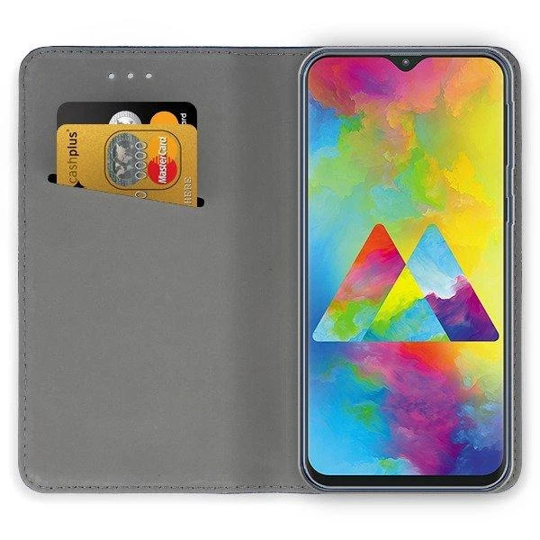 Mocco Smart Magnet Book atverčiamas dėklas skirtas Samsung M205 Galaxy M20, auksinis