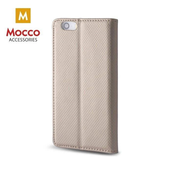 Mocco Smart Magnet Book atverčiamas dėklas skirtas Samsung Galaxy S23 Ultra, auksinis