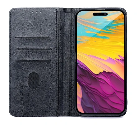 „Mocco Smart Seam Book“ dėklas, skirtas „Apple iPhone 17 Pro Max“.