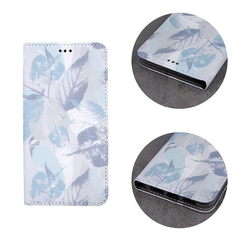 Mocco Smart Trendy Frozen Leaves 1 atverčiamas dėklas skirtas Samsung Galaxy A42 5G