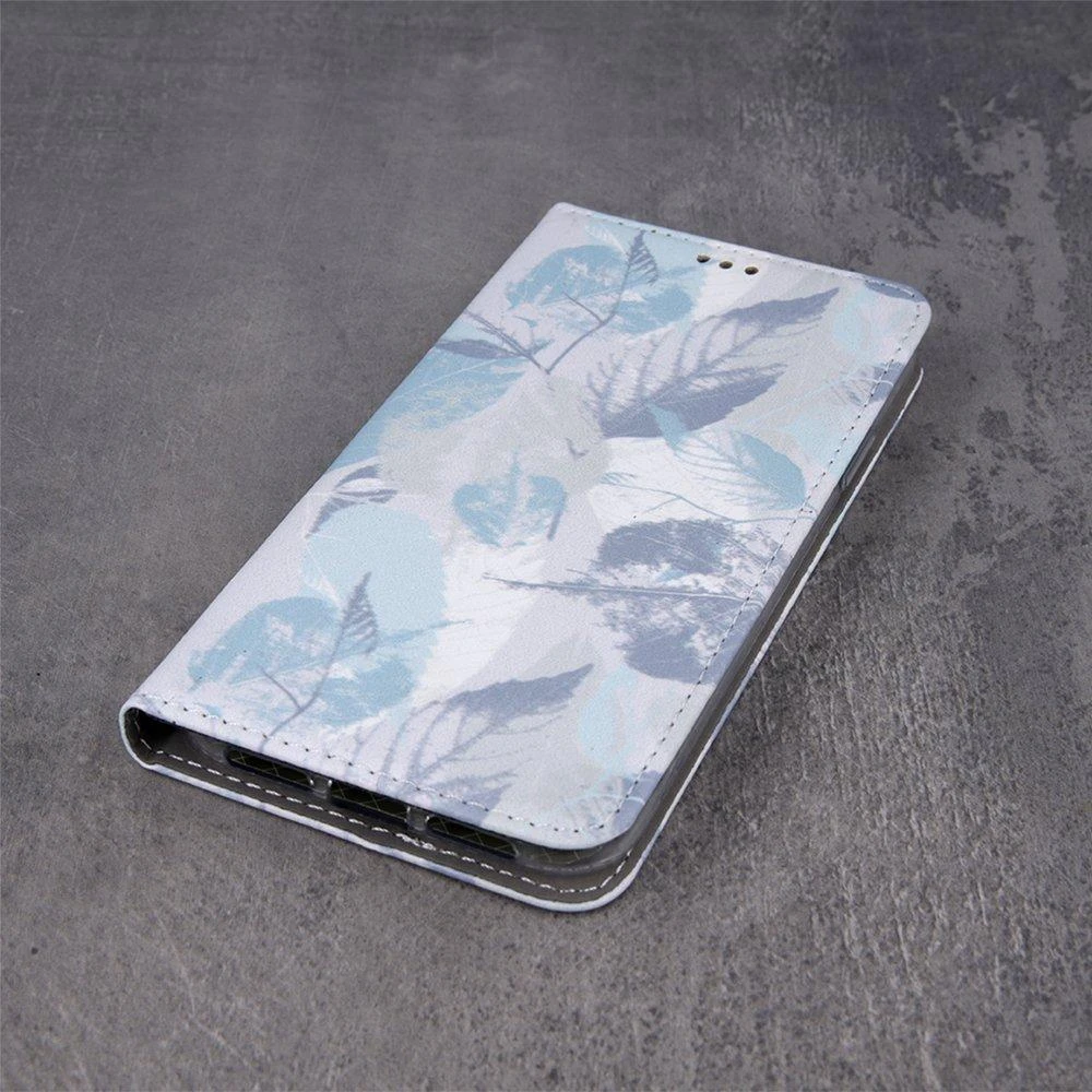 Mocco Smart Trendy Frozen Leaves 1 atverčiamas dėklas skirtas Samsung Galaxy A42 5G
