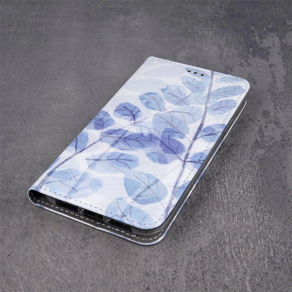Mocco Smart Trendy Frozen Leaves 3 atverčiamas dėklas skirtas Samsung Galaxy A42 5G