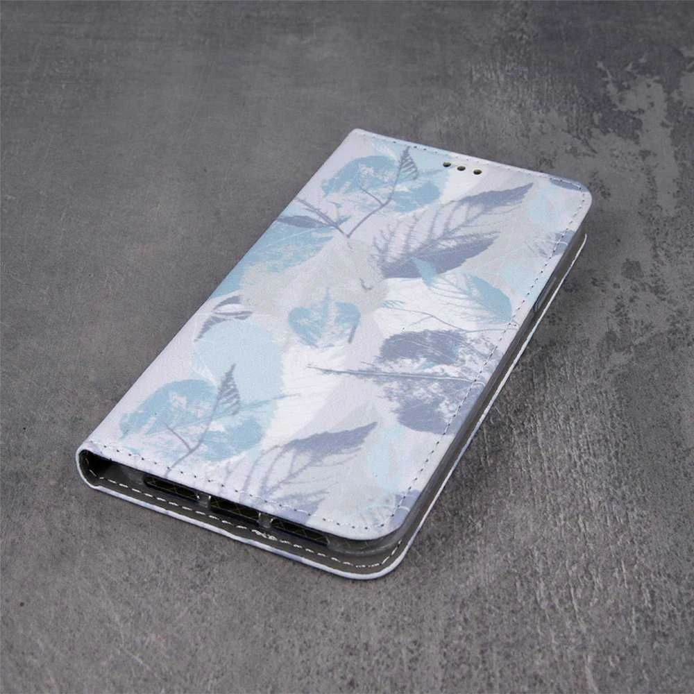 Mocco Smart Trendy Frozen Leaves 1 atverčiamas dėklas skirtas Samsung Galaxy A42 5G