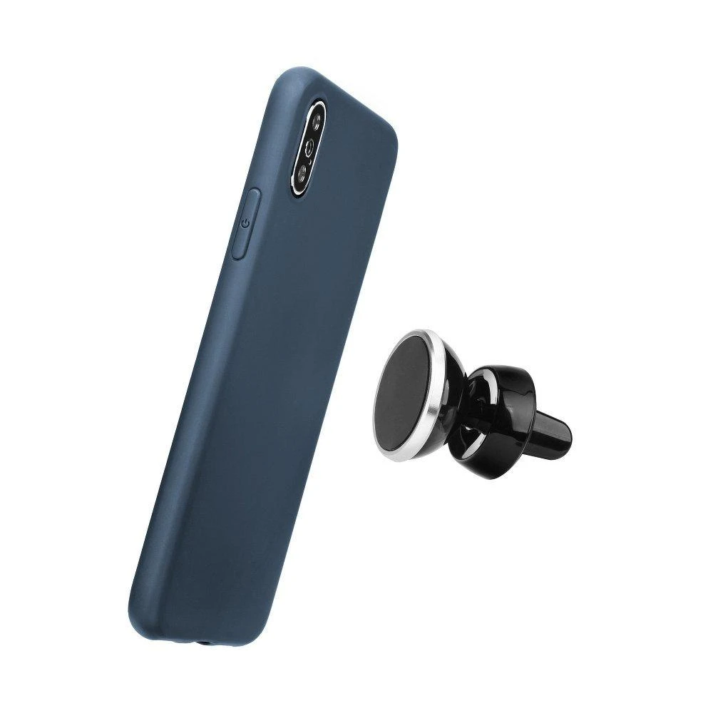 „Mocco“ minkštas magnetinis silikoninis dėklas su įmontuotu magnetu, skirtas „Samsung J530 Galaxy J5 (2017)“ laikikliams, mėlynas