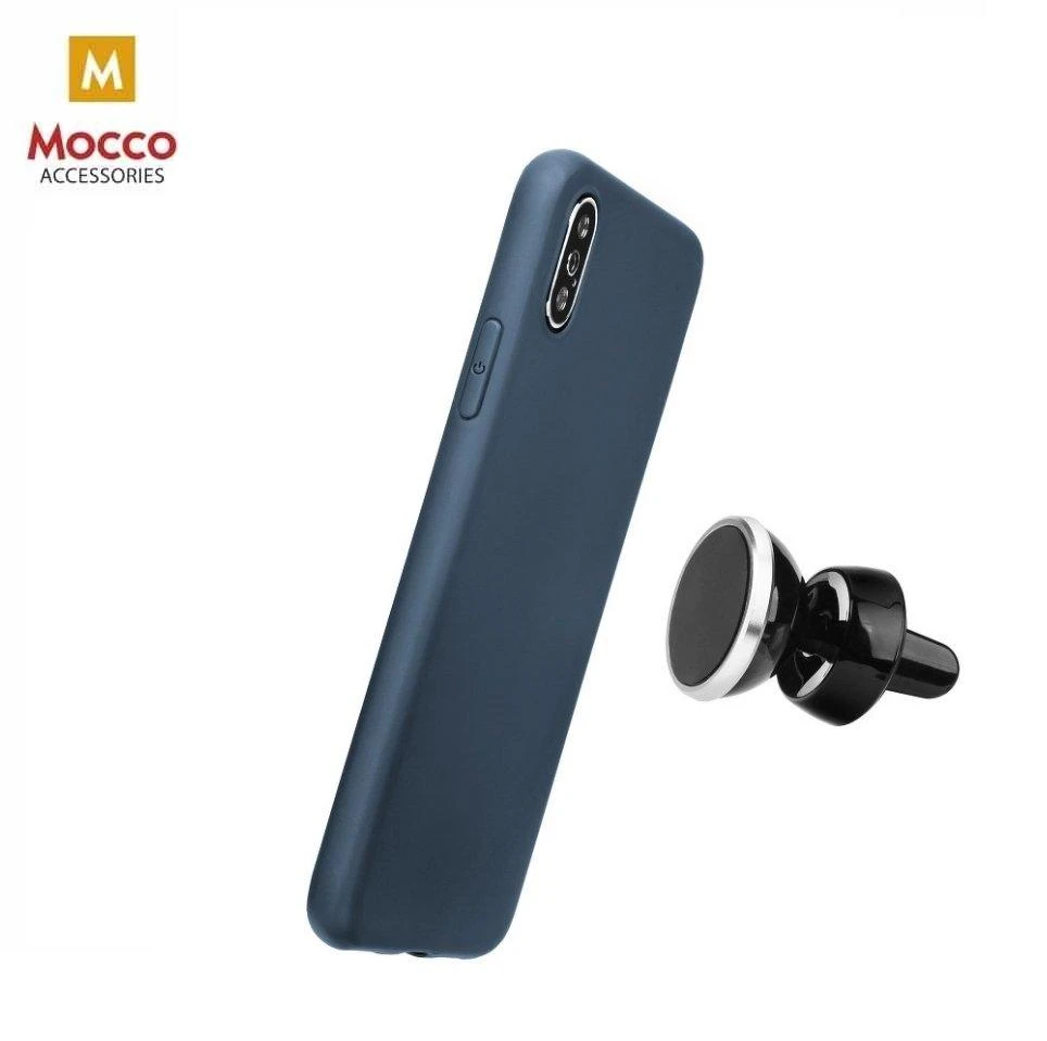 Mocco Soft Magnet Silikoninis dėklas With Built In Magnet For Holders for Samsung G950 Galaxy S8 Mėlyna