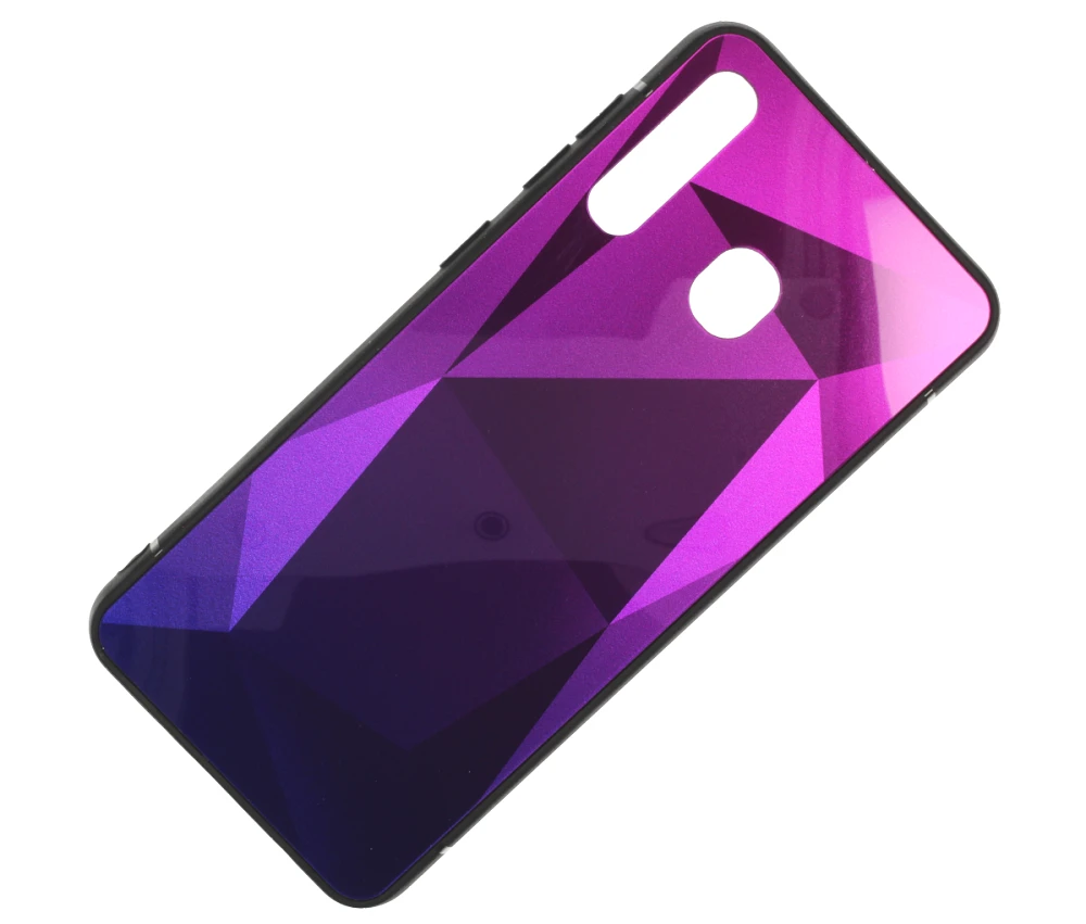 Mocco Stone Ombre silikoninis dėklas skirtas Apple iPhone X / XS, violetinis/mėlynas