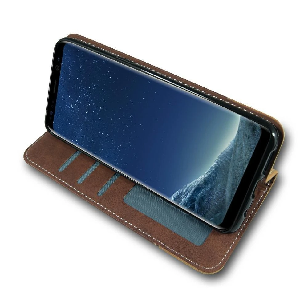 Mocco Suede atverčiamas dėklas skirtas Samsung A305 Galaxy A30, rudas