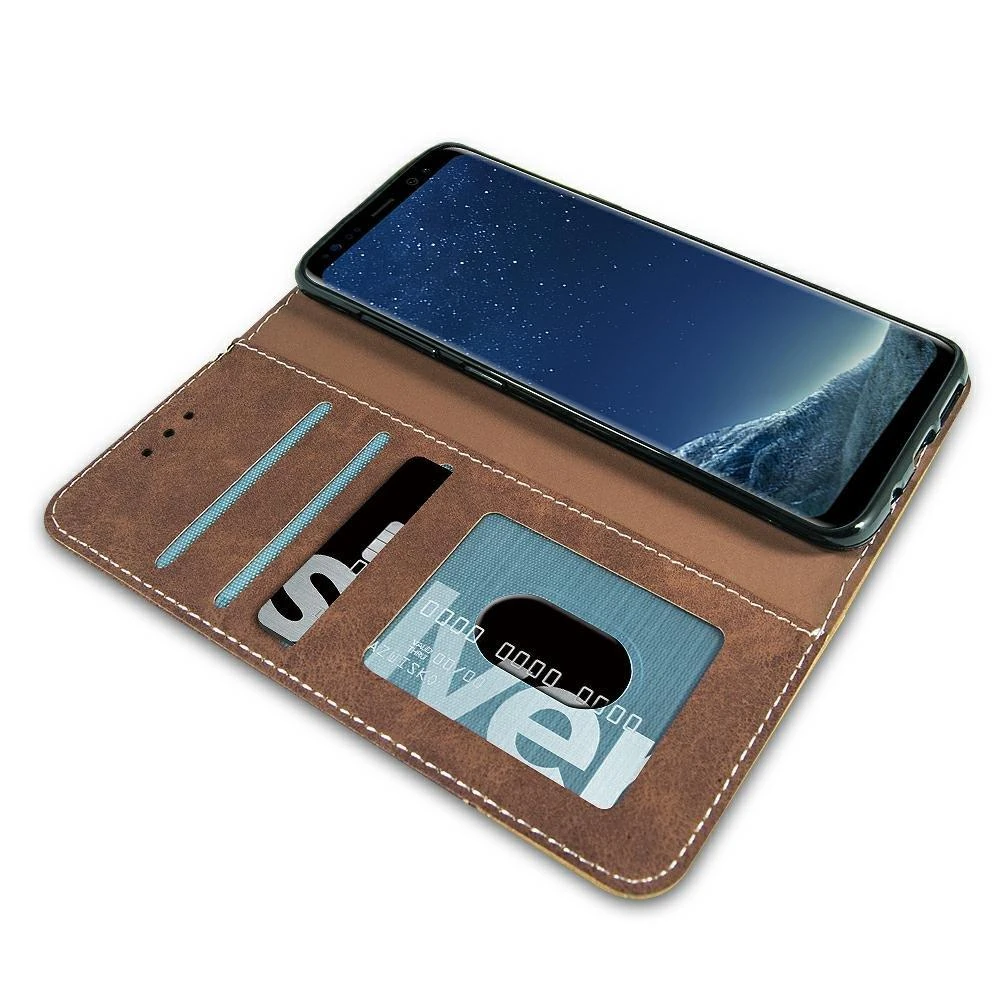 Mocco Suede atverčiamas dėklas skirtas Samsung A305 Galaxy A30, rudas