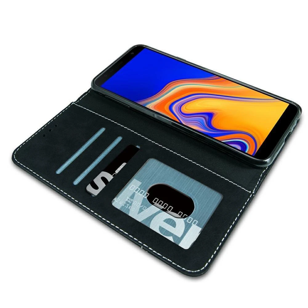 Mocco Suede atverčiamas dėklas skirtas Samsung A305 Galaxy A30, juodas