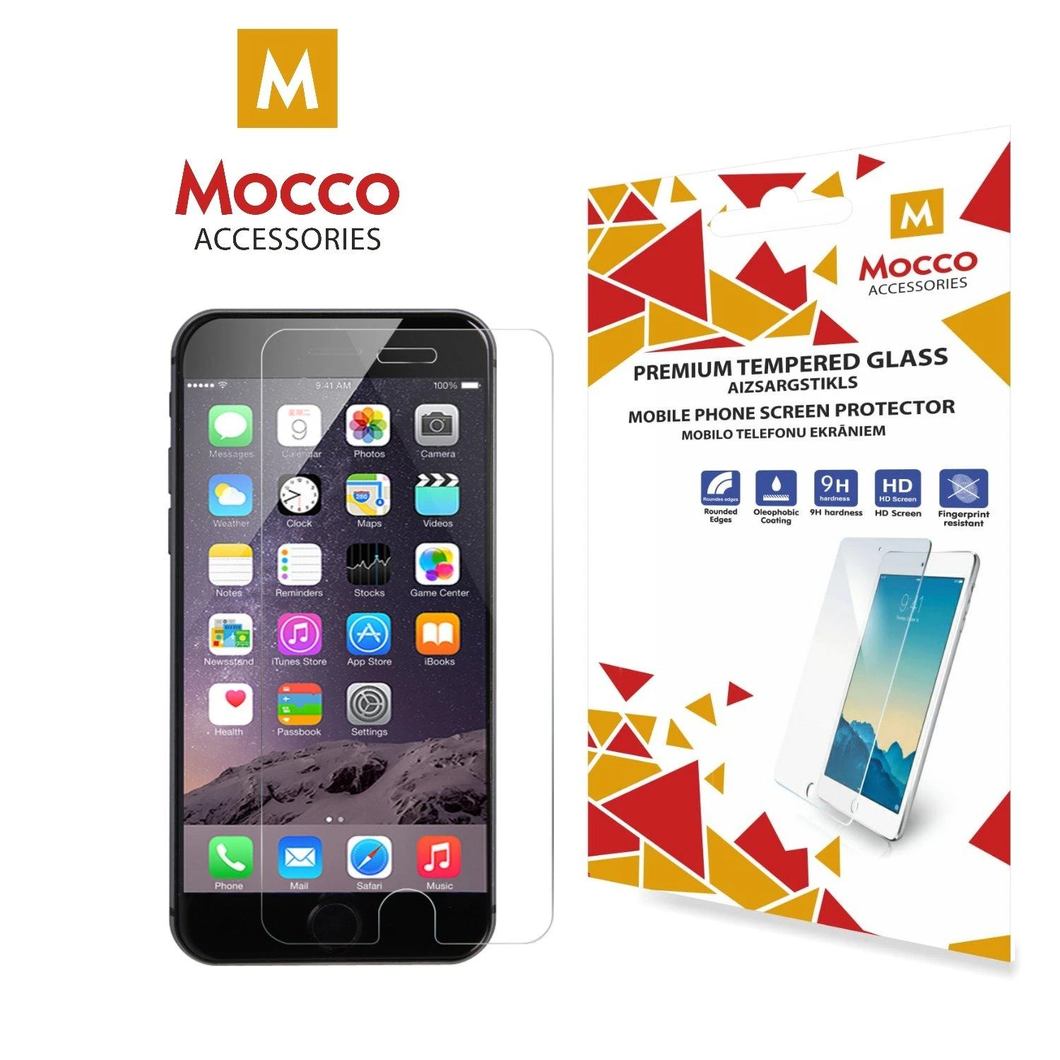 Dėklas „Stikl Mocco Apple 5/5S“