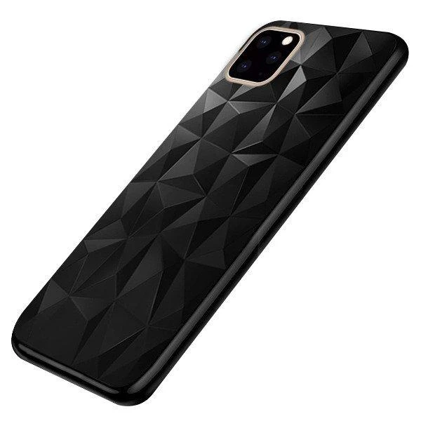 Mocco Trendy Diamonds silikoninis dėklas skirtas Apple iPhone 11 Pro, juodas