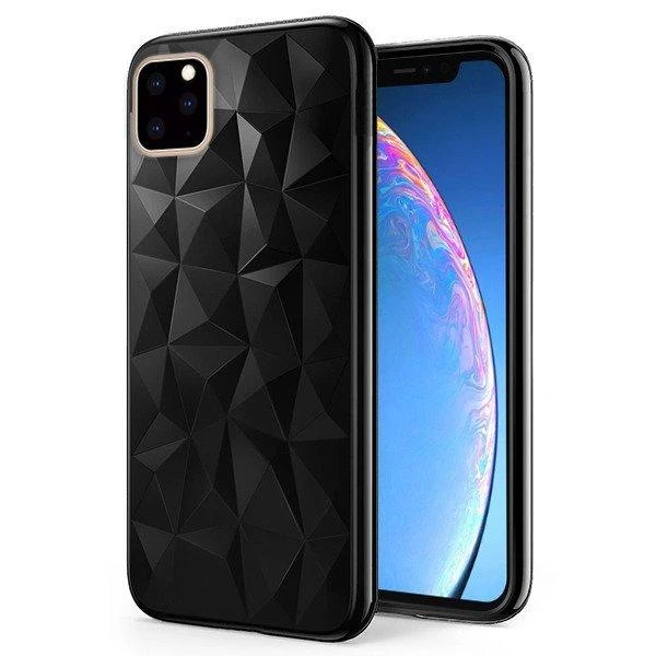 Mocco Trendy Diamonds silikoninis dėklas skirtas Apple iPhone 11 Pro, juodas