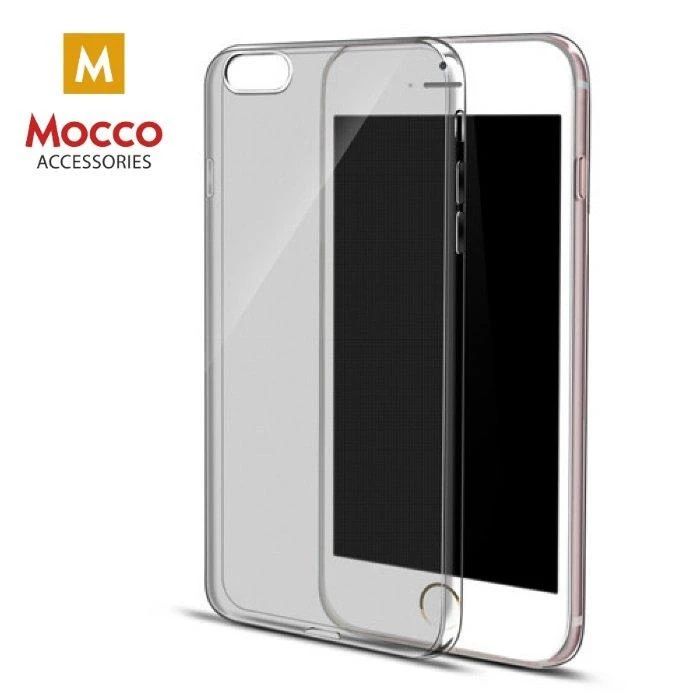 Mocco Ultra Back 0.3 mm silikoninis dėklas skirtas Huawei P8, skaidrus/juodas
