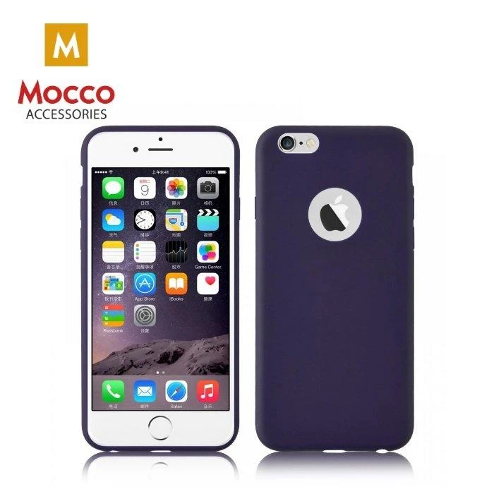 Mocco Ultra Slim Soft Matte 0.3 mm silikoninis dėklas skirtas Samsung G925 Galaxy S6 Edge, mėlynas