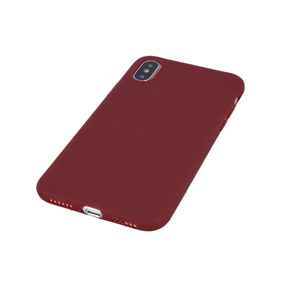 Mocco Ultra Slim Soft Matte 0.3 mm silikoninis dėklas skirtas Apple iPhone 11 Pro Max, tamsiai raudonas