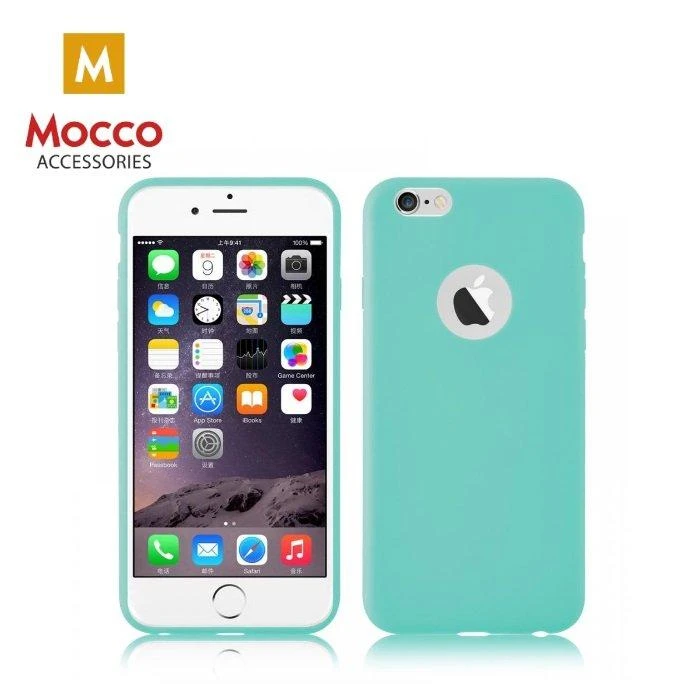 Mocco Ultra Slim Soft Matte 0.3 mm silikoninis dėklas skirtas Samsung J330 Galaxy J3 (2017), mėtinis
