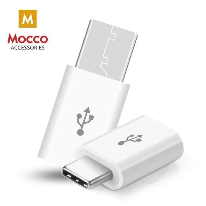 USB-C adapterių pora su Mocco logotipu