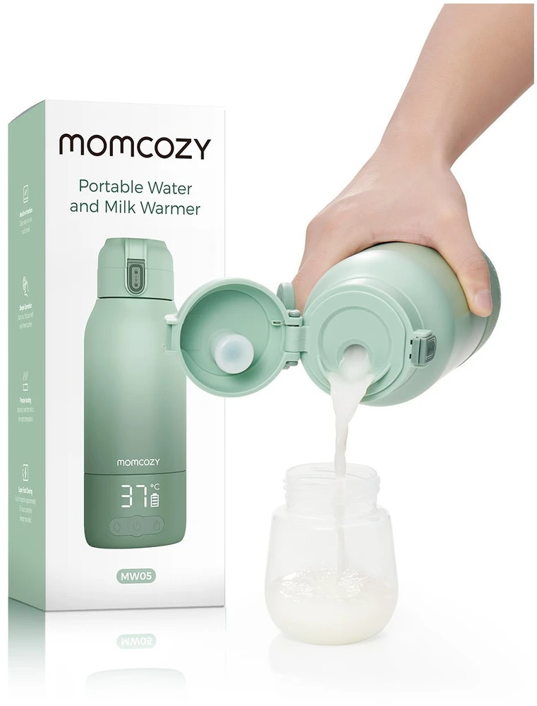 Įkraunamas vandens ir pieno šildytuvas Momcozy (MW005-GE12BA-A)