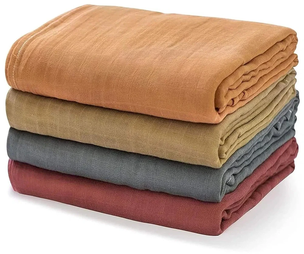 Momcozy 4 kūdikių antklodžių pakuotė, vystyklai, 47 x 47 colių