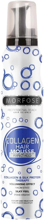 Morfose plaukų putos su kolagenu, idealiai fiksuojančios, 200 ml