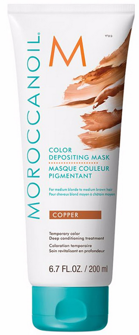 Moroccanoil Color Depositing Mask Hair Color plaukus dažanti kaukė, atspalvis: Copper, 200 ml