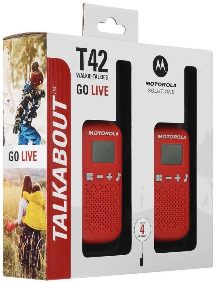 Radijo stotelės - racijos MOTOROLA Talkabout T42 Raudona 2 vnt.