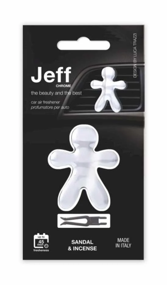 „Mr&Mrs Fragrance Jeff Chrome“ automobilio oro gaiviklis, sandalas ir smilkalai