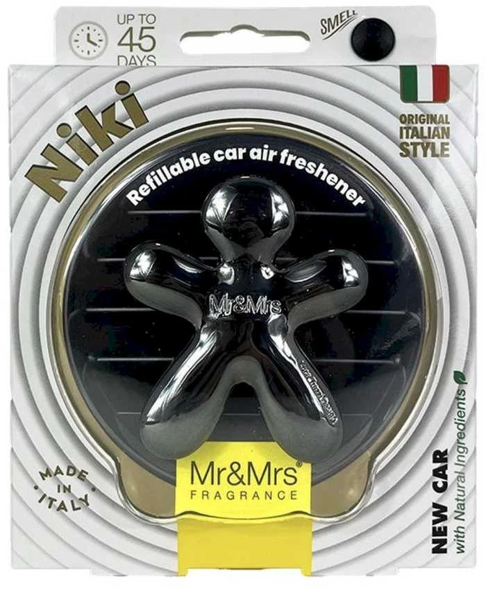 „Mr&Mrs Fragrance Niki Titanium“ automobilio oro gaiviklis, naujas automobilis