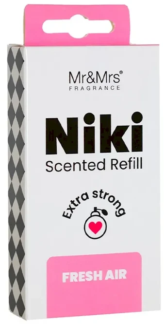 Mr&Mrs Fragrance Niki Freshener Refill Fresh Air automobilio kvapo papildymas, 1 vnt.