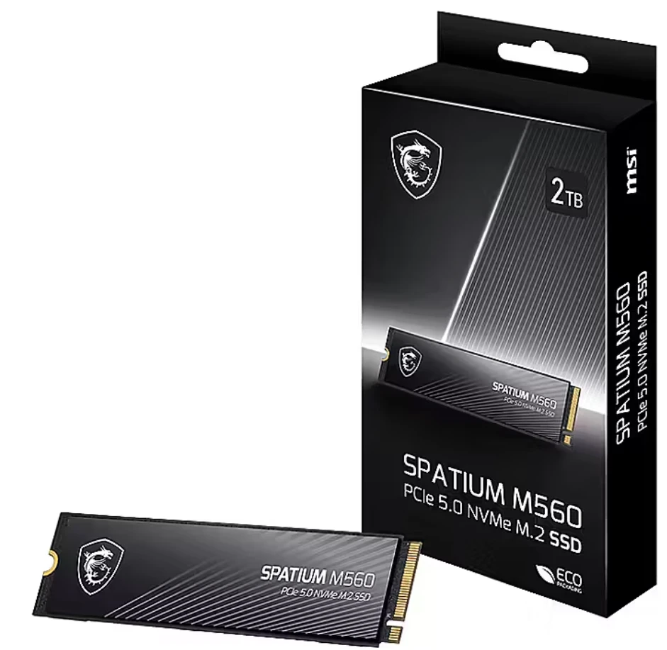 SSD kietasis diskas MSI SPATIUM M560, 2 TB PCIe Gen5 x4 M.2 2280