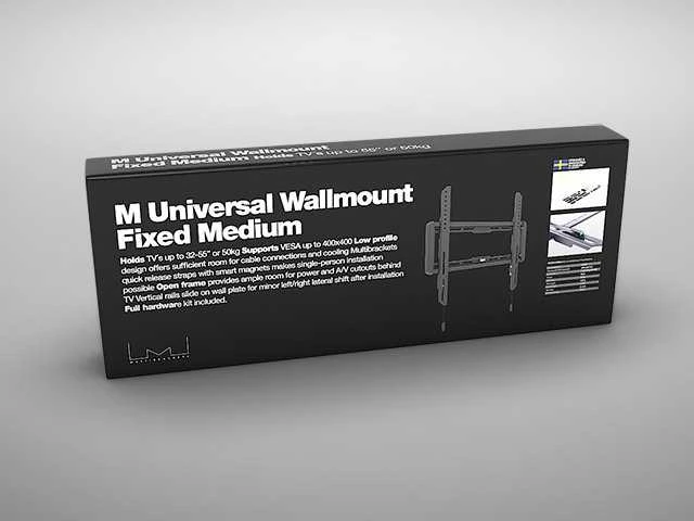 Laikiklis Multibrackets Daugialaikiai laikikliai MB UNIVERSALUS SIENOS MONTAVIMAS FIXED MEDIUM, MAX 50KG, VESA MAX 400X400 MM