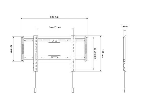 „MultiBrackets“ „Multibrackets MB-6553 OLED“ televizoriaus sieninis laikiklis iki 32–65 colių / 50 kg