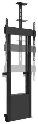 Laikiklis „Multibrackets M“ motorizuotas grindų tvirtinimas 120 kg Juodas su kameros lentyna, 120 kg, 106,7 cm (42"), 2,54 m (100"), 100 x 100 mm, 600 x 400 mm, 1210–1860 mm