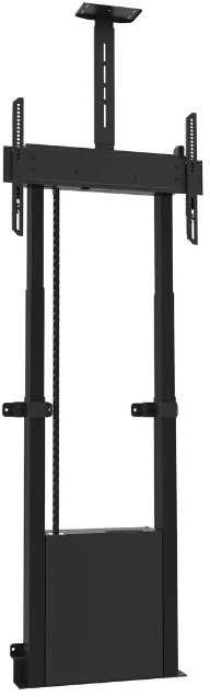 Laikiklis „Multibrackets M“ motorizuotas grindų tvirtinimas 120 kg Juodas su kameros lentyna, 120 kg, 106,7 cm (42"), 2,54 m (100"), 100 x 100 mm, 600 x 400 mm, 1210–1860 mm
