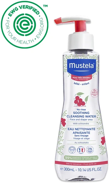 Mustela Bébé Soothing Cleansing Vanduo Cleansing Vanduo vaikams, 300 ml