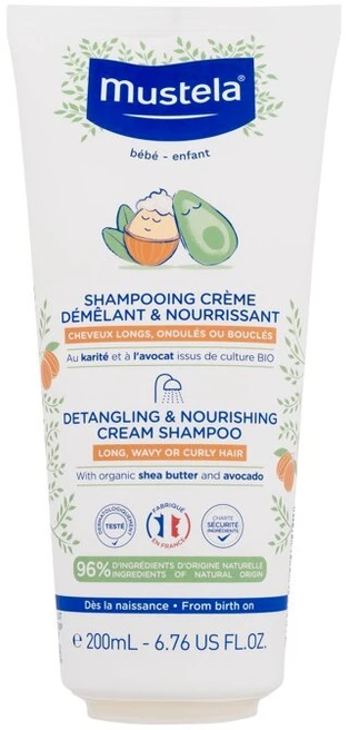 Mustela Bébé Detangling & maitininantis Kreminis Šampūnas Šampūnas
