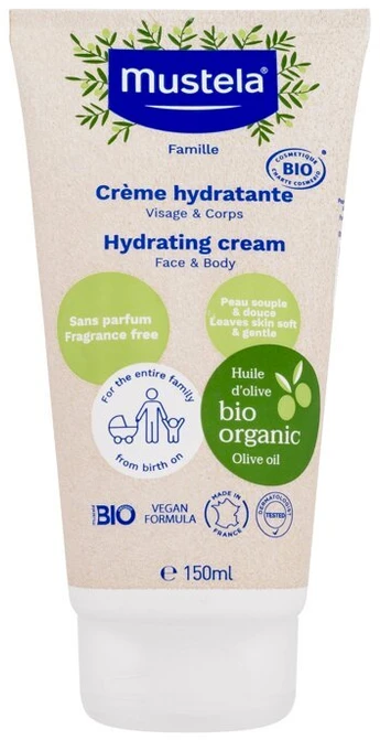 Mustela Bio Hydrating Kreminis dieninis kremas, 150 ml
