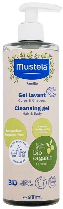 Mustela Bio Dušo želė, 400 ml