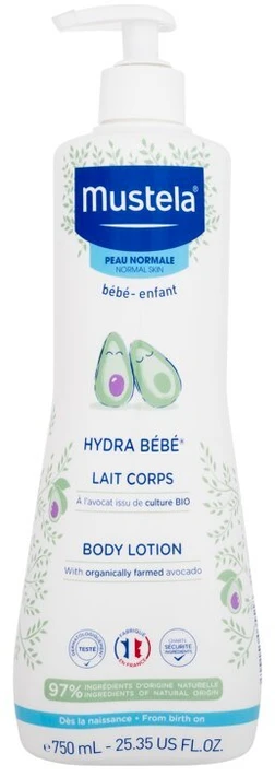 Mustela Hydra Bebe Losjonas kūnui, 750 ml