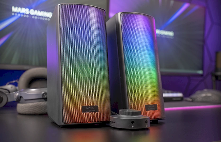 Muzikinis centras Mars Gaming MSRGB2 Bluetooth Stereo PC Speaker System 15W / Juodas