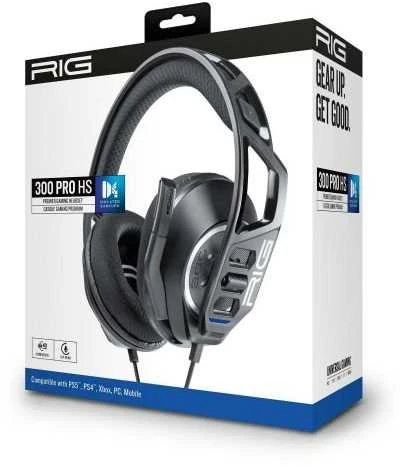 Nacon RIG 300 Pro HS laidinės žaidimų ausinės (juodos) | XBOX/PS4/PS5/Nintendo Switch