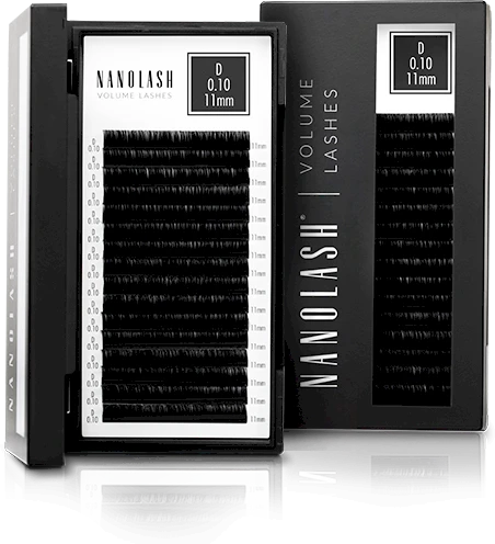 Nanolash Volume Lashes Dirbtinės blakstienos 0,05 C 11 Mm 1 U