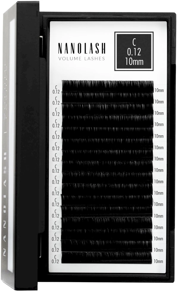 Nanolash Volume Lashes Dirbtinės blakstienos 0,12 D 10 Mm 1 U