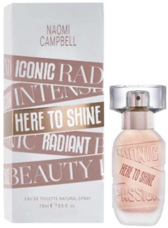 Naomi Campbell Here To Shine EDT tualetinis vanduo moterims, 15 ml