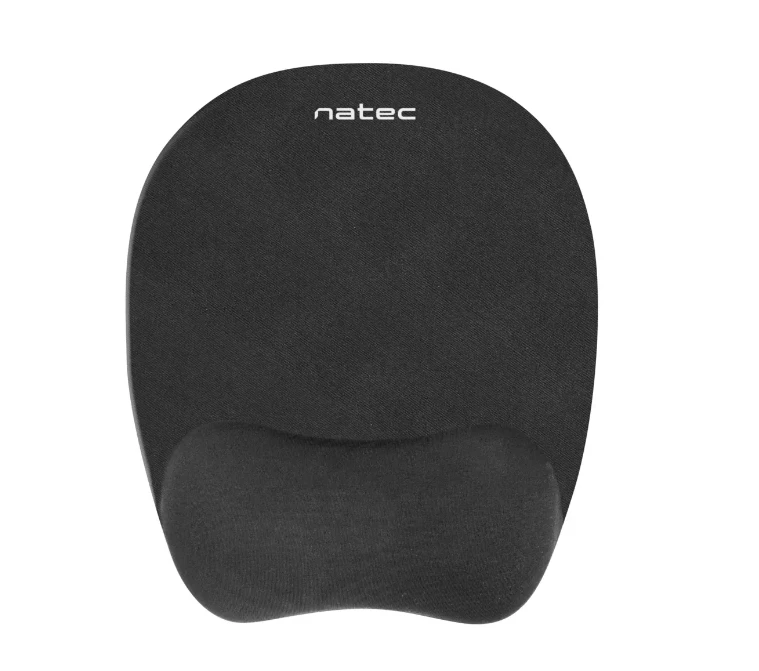 NATEC NPF-0784 Pelės kilimėlis Ergonomic CHIPMUNK memory foam filling juodas