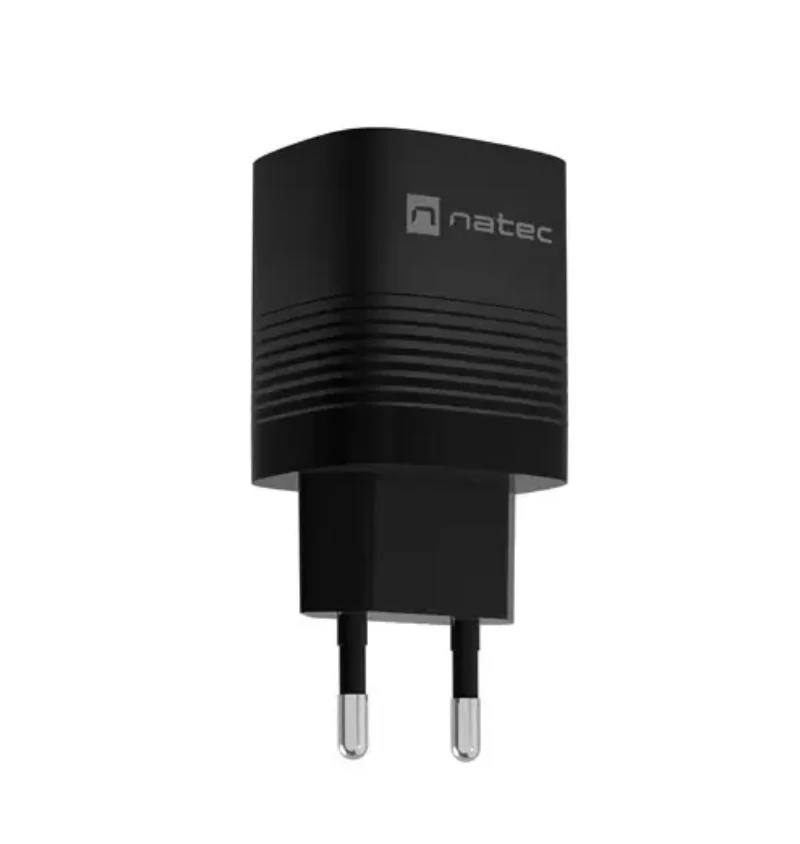 Įkroviklis - NATEC RIBERA GAN 30W USB-A + USB-C Greitas Įkroviklis Juodas