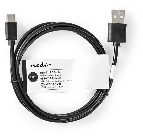 Nedis CCGT60600BK20 USB-A į USB-C 2m